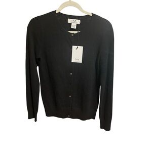 NWT Magaschoni 100% Button Down Cashmere Cardigan size small